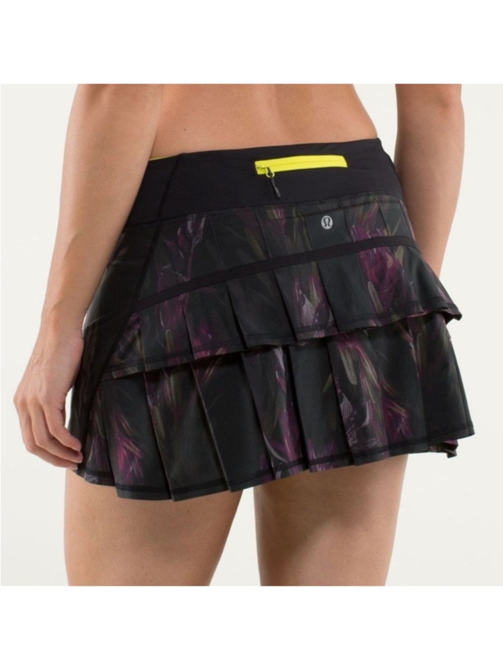 lululemon sz 8 Midnight Iris Pacesetter skirt skort tennis running rate print